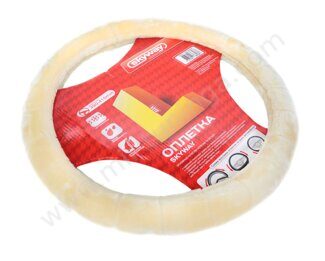 Оплетка SKYWAY Arctic-1 L Бежевая искусственный мех S01107024
