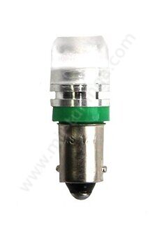 Лампа светодиодная с цоколем 12v 5W ЛИНЗА зеленая
