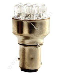 Лампа светодиодная 24V 21/5W с цоколем белая (12 диодов) 1157