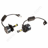Автолампа-LED (аналог ксенона) H4 ПРОТОН (4А) 12/24V 25W 6000K 2500Lm 2-конт SKYWAY комп.2 шт вентил