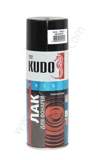 Лак для тонировки фар черный KU-9021 520 мл "KUDO"