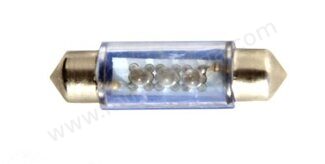 Лампа светодиодная с цоколем в салон и номер 12V 5W Россия синяя (3 диода)